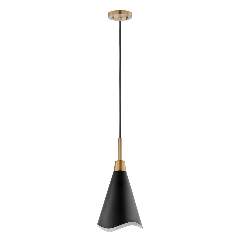 Satco 60-7470 Pendant Fixture Tango; 1 Light; Small Matte Black with