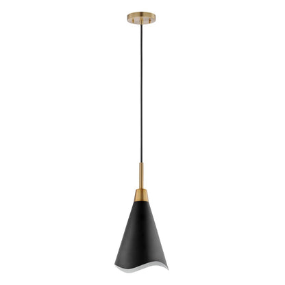Satco 60-7470 Pendant Fixture Tango; 1 Light; Small Matte Black with