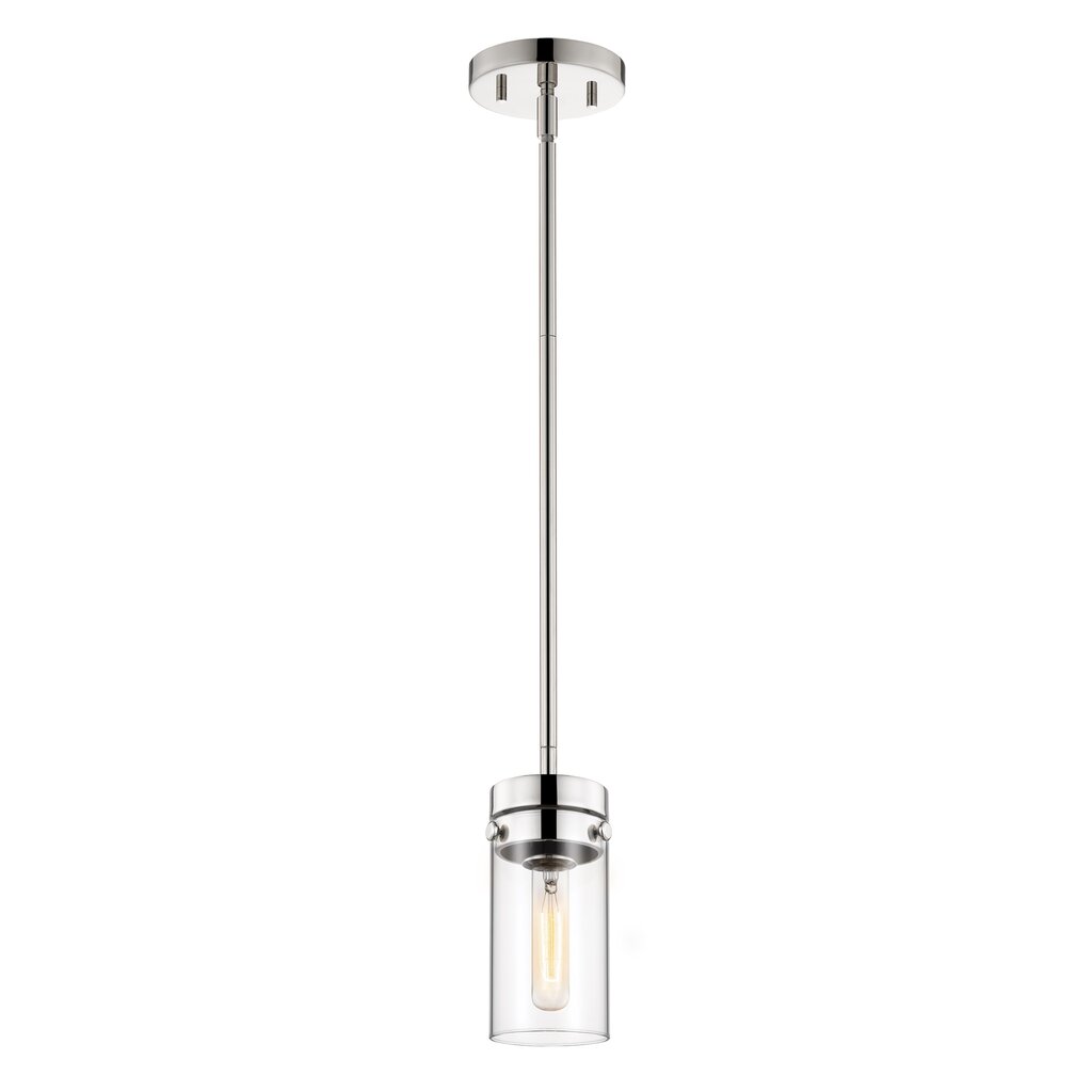 Satco 60-7629 Mini Pendant Fixture Intersection; 1 Light; Polished