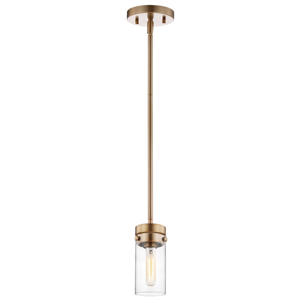 Satco 60-7529 Mini Pendant Fixture Intersection; 1 Light; Burnished