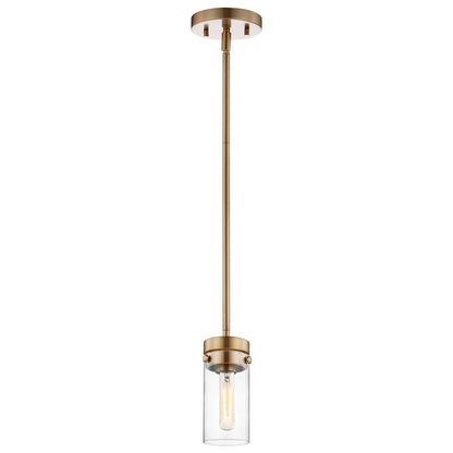 Satco 60-7529 Mini Pendant Fixture Intersection; 1 Light; Burnished