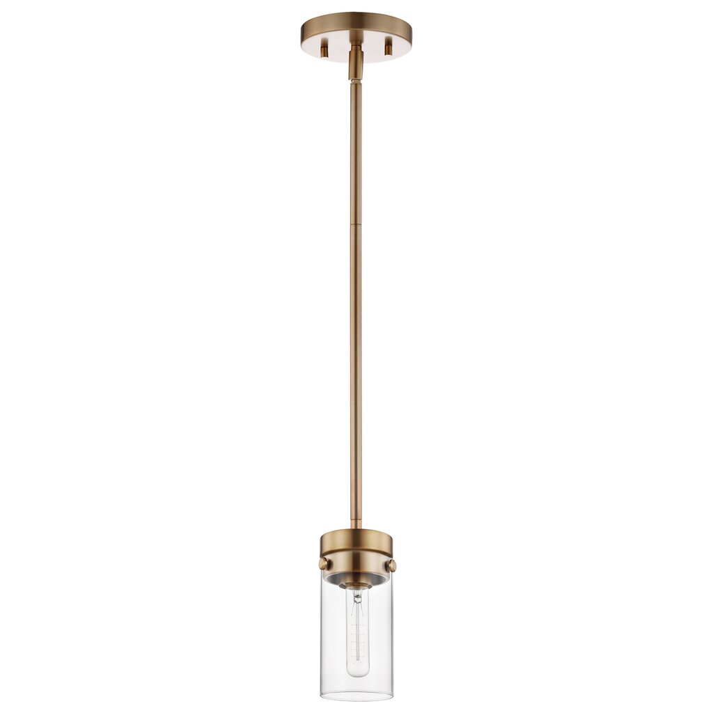 Satco 60-7529 Mini Pendant Fixture Intersection; 1 Light; Burnished