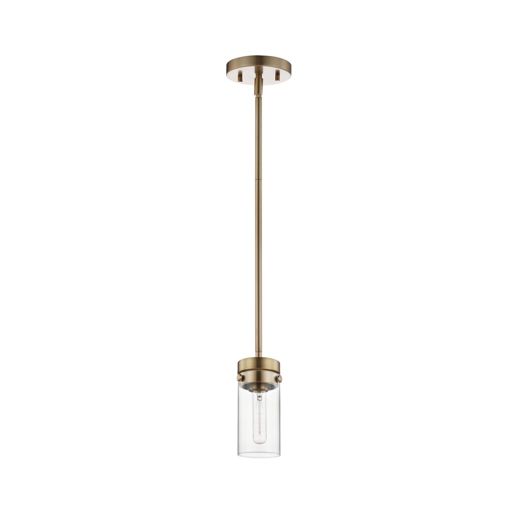 Satco 60-7529 Mini Pendant Fixture Intersection; 1 Light; Burnished