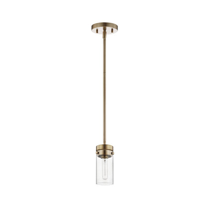 Satco 60-7529 Mini Pendant Fixture Intersection; 1 Light; Burnished