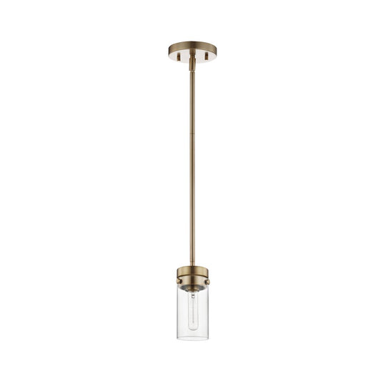 Satco 60-7529 Mini Pendant Fixture Intersection; 1 Light; Burnished