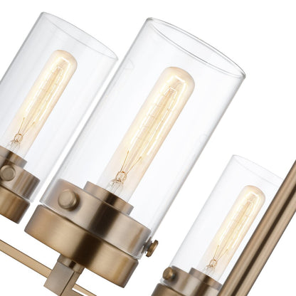 Satco 60-7535 Chandelier Fixture Intersection; 5 Light; Burnished