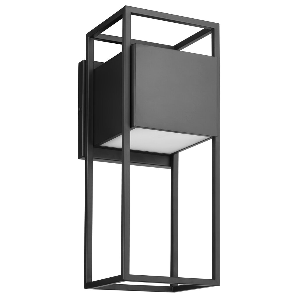 Satco 62-1655 18W LED Wall Lantern Fixture Supreme; Large Matte Black