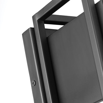 Satco 62-1654 18W LED Wall Lantern Fixture Supreme; Medium Matte Black