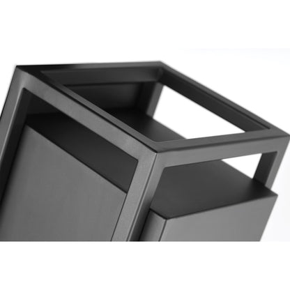 Satco 62-1654 18W LED Wall Lantern Fixture Supreme; Medium Matte Black