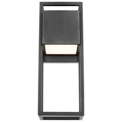 Satco 62-1654 18W LED Wall Lantern Fixture Supreme; Medium Matte Black