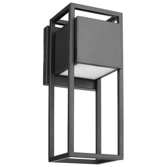 Satco 62-1654 18W LED Wall Lantern Fixture Supreme; Medium Matte Black