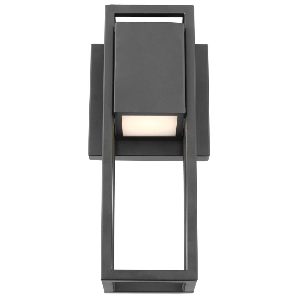 Satco 62-1653 10W LED Wall Lantern Fixture Supreme; Small Matte Black