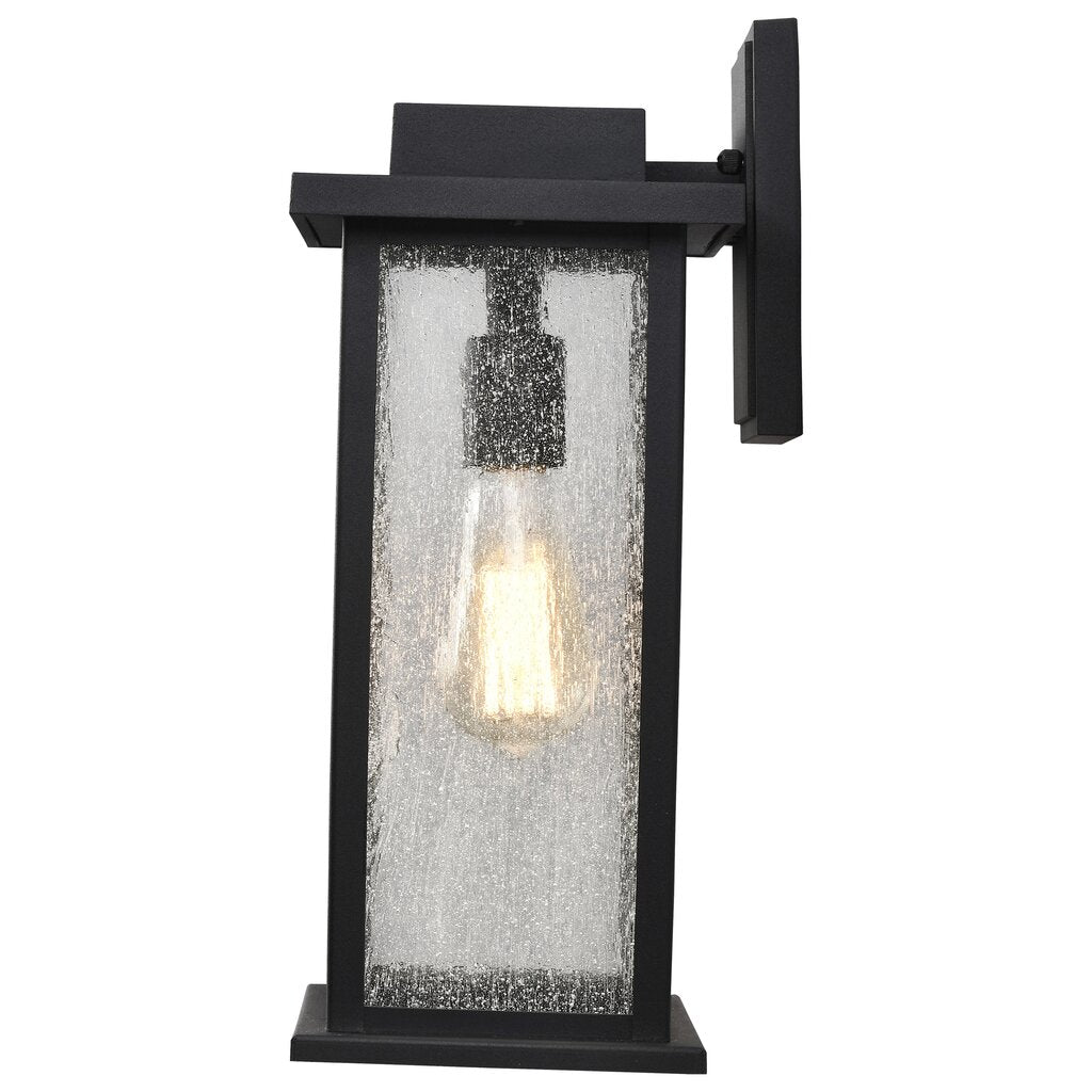 Satco 60-7376 Wall Lantern Fixture Sullivan; 1 Light Large Matte Black