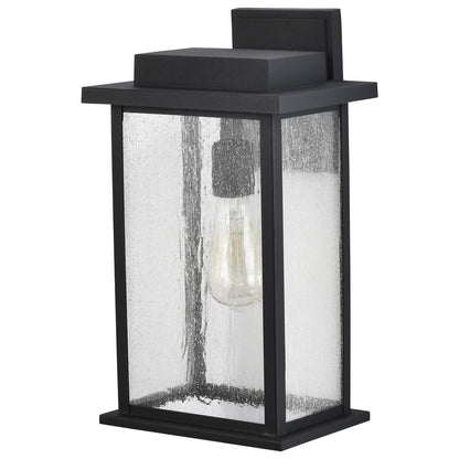 Satco 60-7376 Wall Lantern Fixture Sullivan; 1 Light Large Matte Black