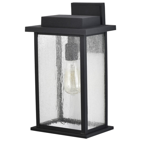Satco 60-7376 Wall Lantern Fixture Sullivan; 1 Light Large Matte Black