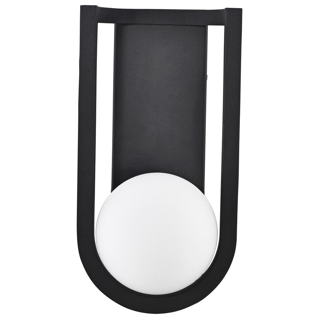 Satco 62-1620 6W LED Wall Lantern Fixture Cradle; Large Matte Black