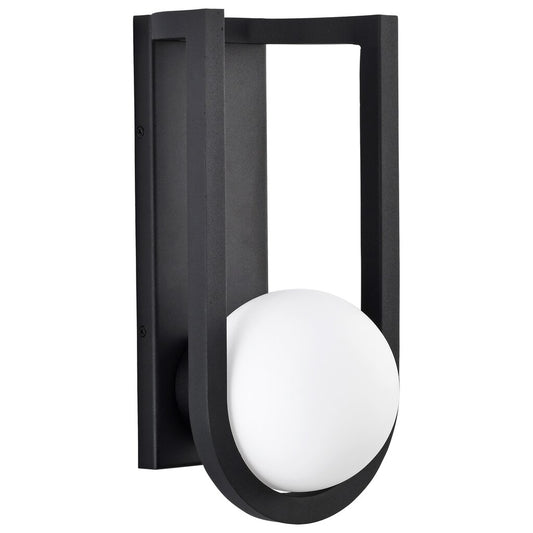 Satco 62-1620 6W LED Wall Lantern Fixture Cradle; Large Matte Black