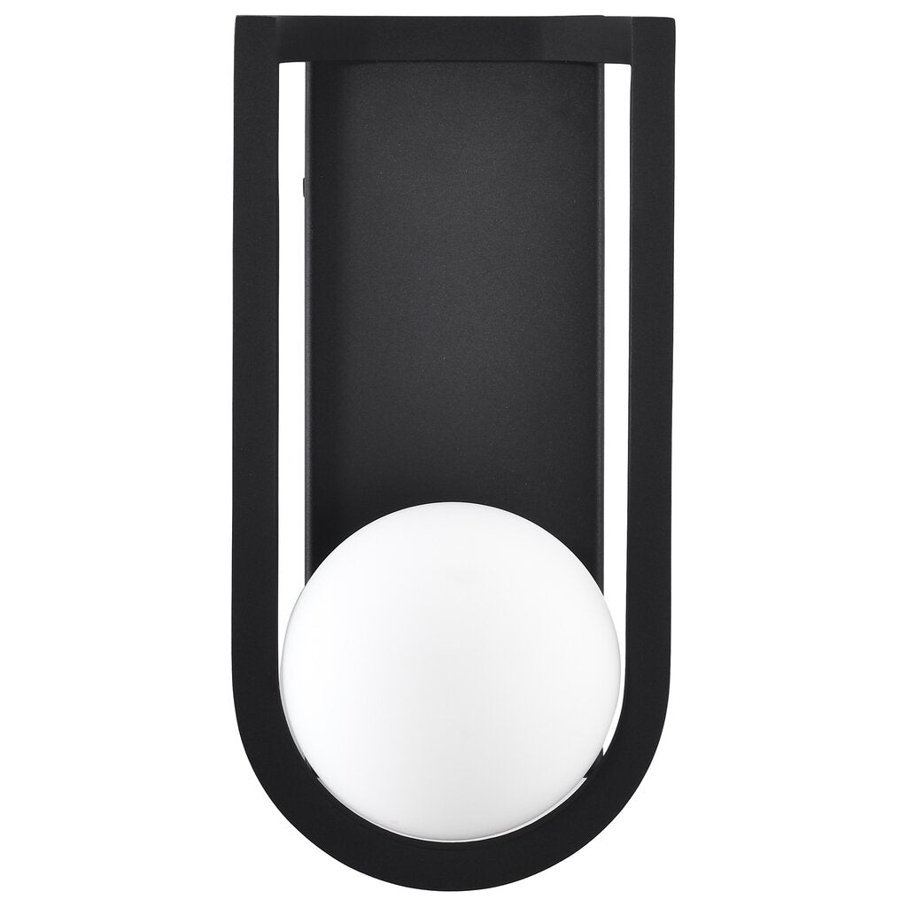 Satco 62-1619 6W LED Wall Lantern Fixture Cradle; Medium Matte Black