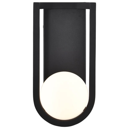 Satco 62-1619 6W LED Wall Lantern Fixture Cradle; Medium Matte Black