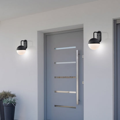 Satco 62-1617 10W LED Wall Lantern Fixture Atmosphere; Large Matte