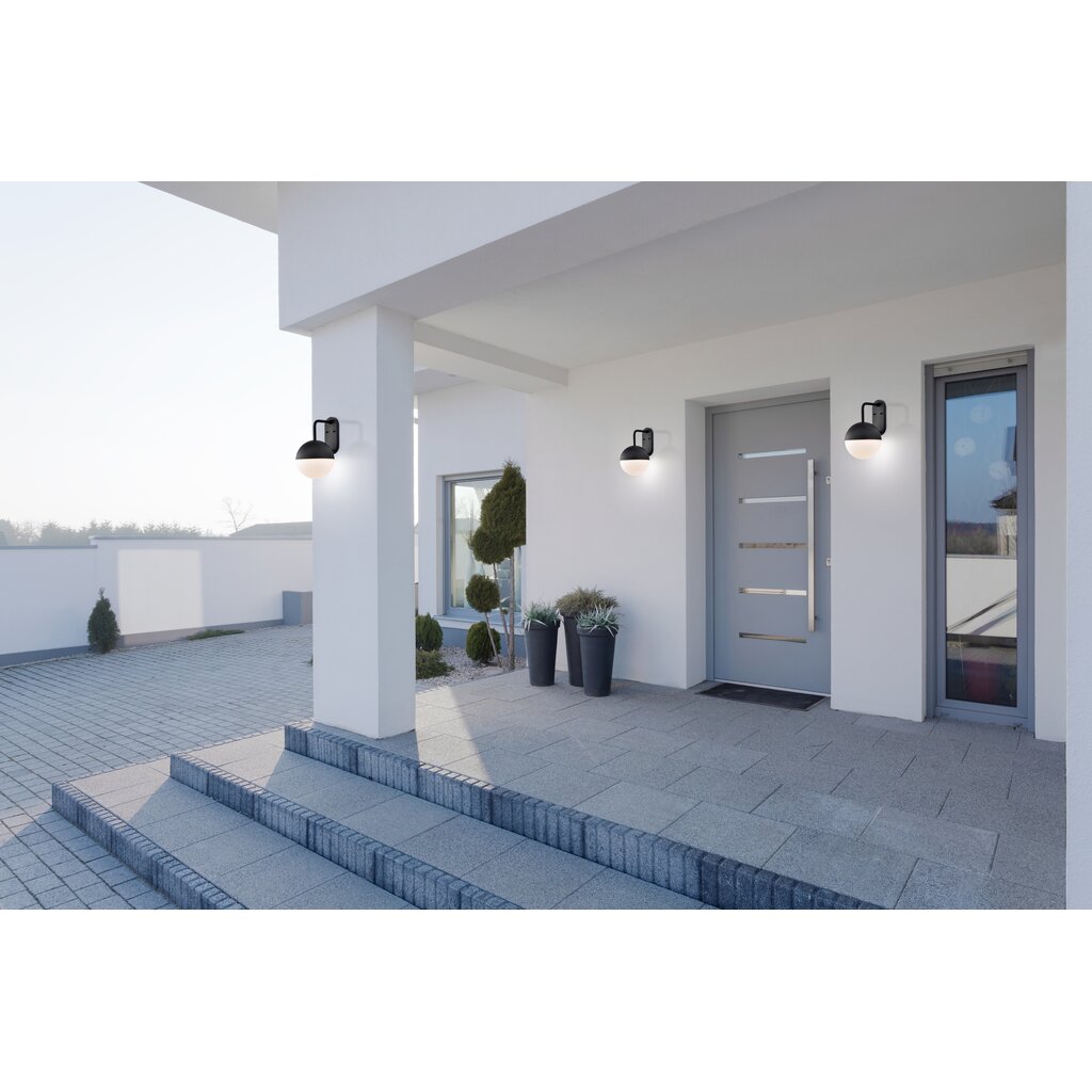 Satco 62-1617 10W LED Wall Lantern Fixture Atmosphere; Large Matte