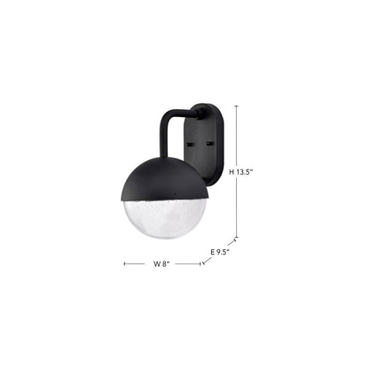 Satco 62-1616 6W LED Wall Lantern Fixture Atmosphere; Medium Matte