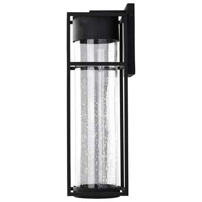 Satco 62-1614 10W LED Wall Lantern Fixture Ledges; Large Matte Black
