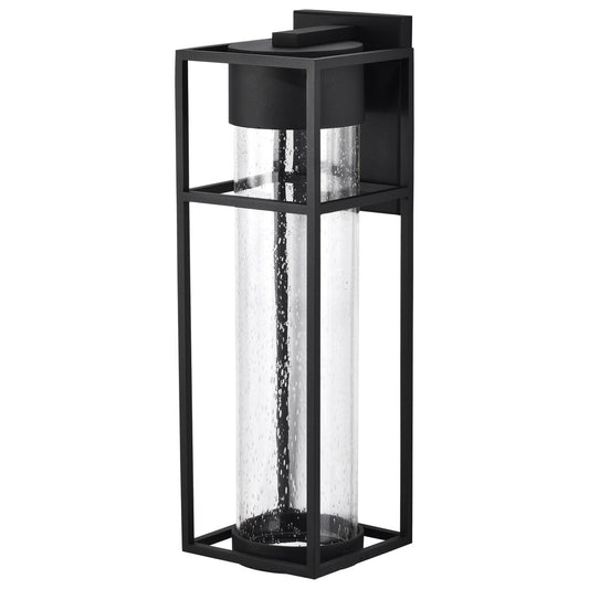Satco 62-1614 10W LED Wall Lantern Fixture Ledges; Large Matte Black
