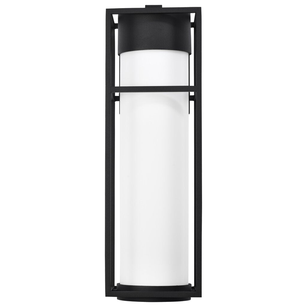 Satco 62-1613 10W LED Wall Lantern Fixture Ledges; Large Matte Black
