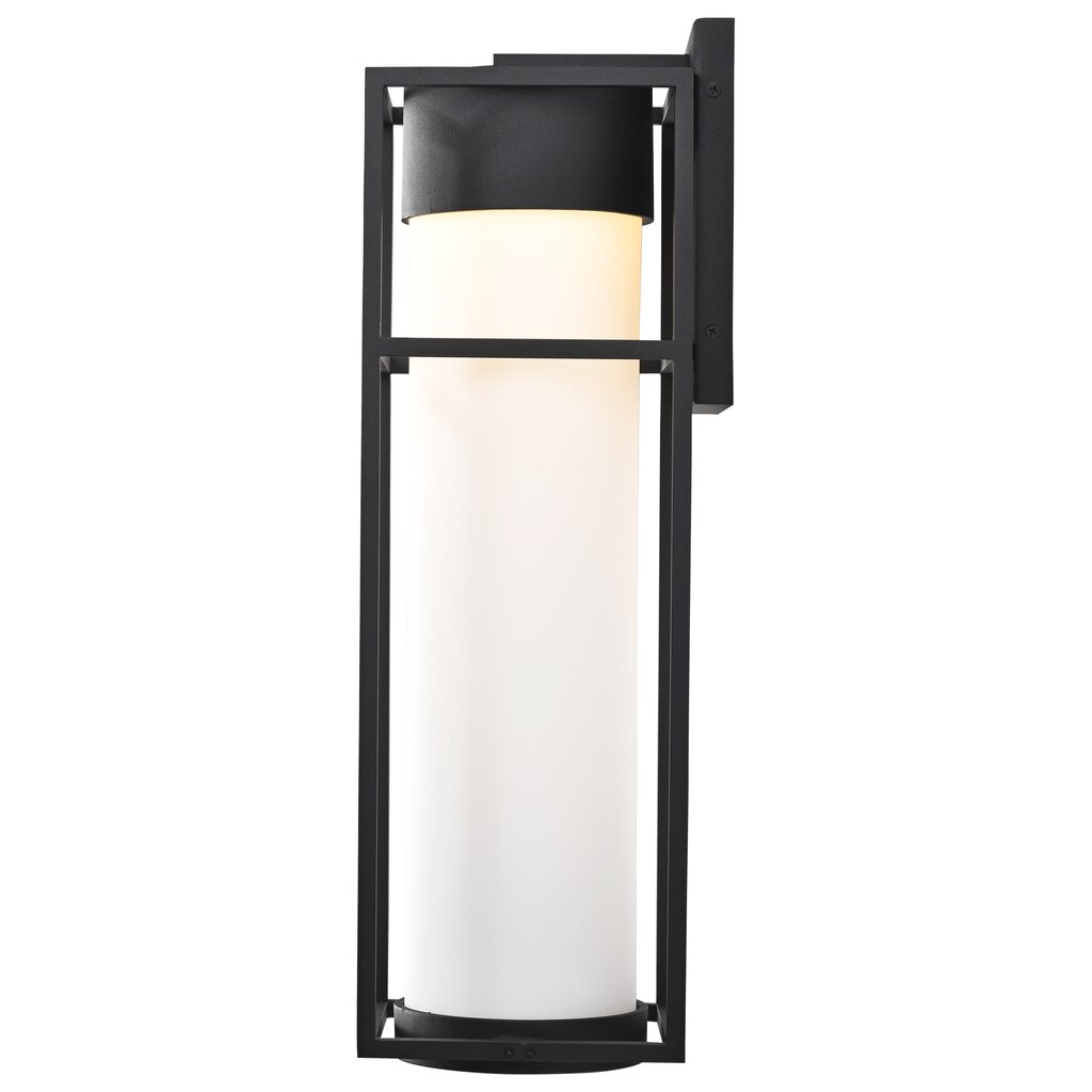 Satco 62-1613 10W LED Wall Lantern Fixture Ledges; Large Matte Black
