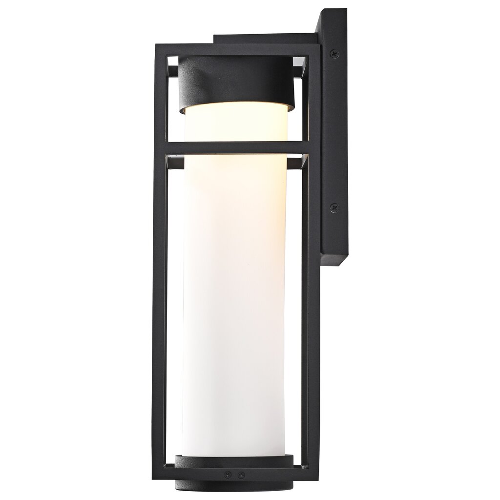 Satco 62-1611 6W LED Wall Lantern Fixture Ledges; Medium Matte Black