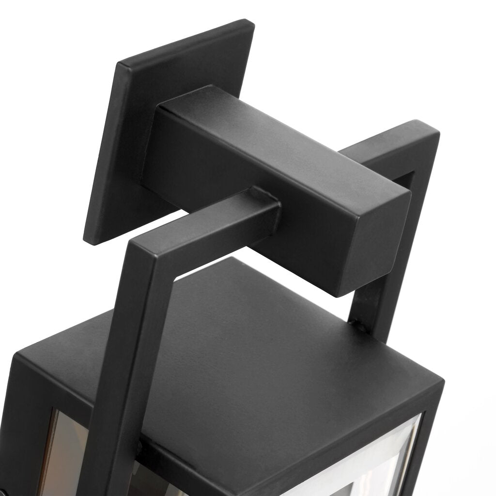 Satco 60-7543 Wall Lantern Fixture Exhibit; 1 Light; Small Matte Black