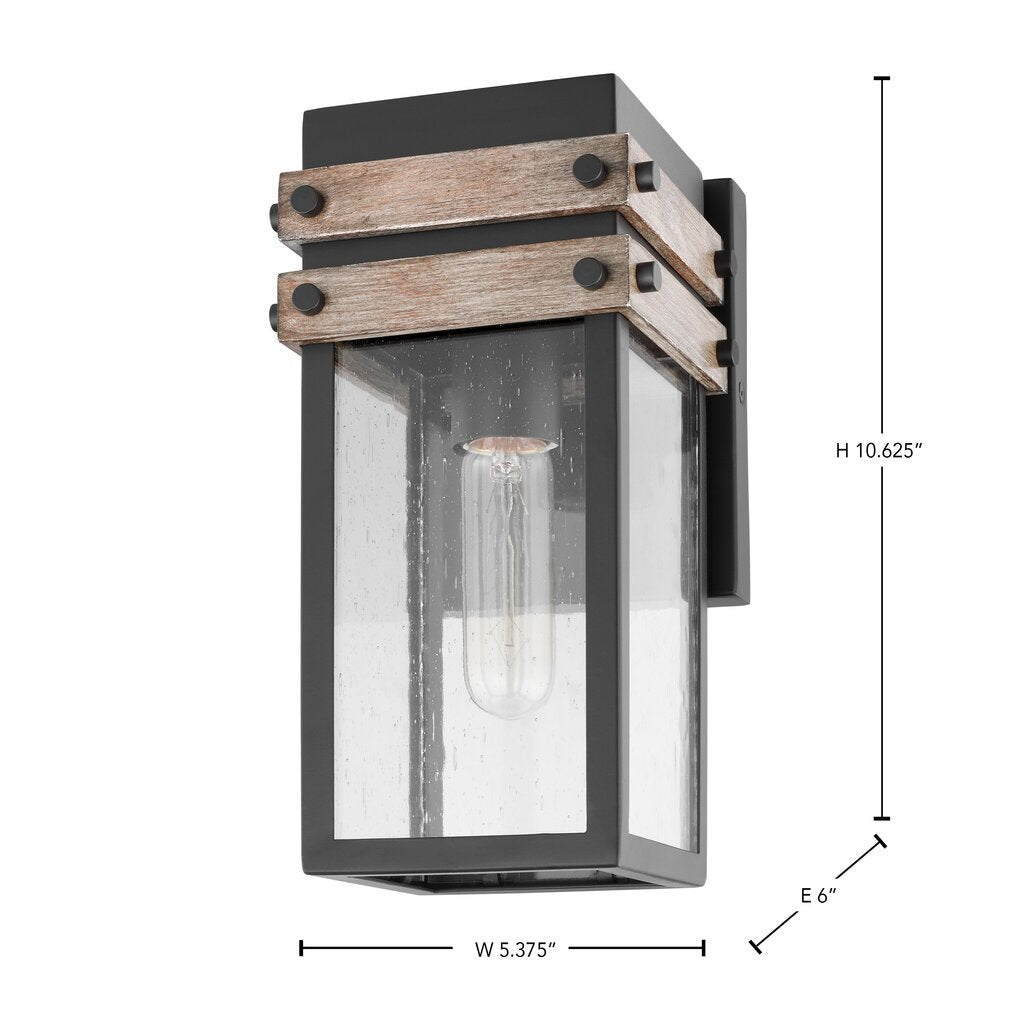 Satco 60-7540 Wall Lantern Fixture Homestead; 1 Light; Small Matte