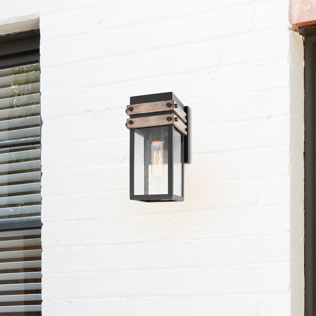 Satco 60-7540 Wall Lantern Fixture Homestead; 1 Light; Small Matte