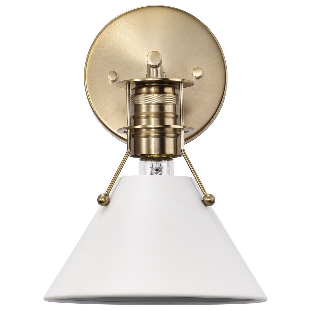 Satco 60-7520 Sconce Fixture Outpost; 1 Light; Wall Matte White with