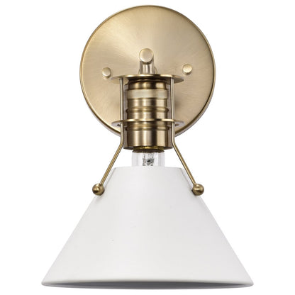 Satco 60-7520 Sconce Fixture Outpost; 1 Light; Wall Matte White with