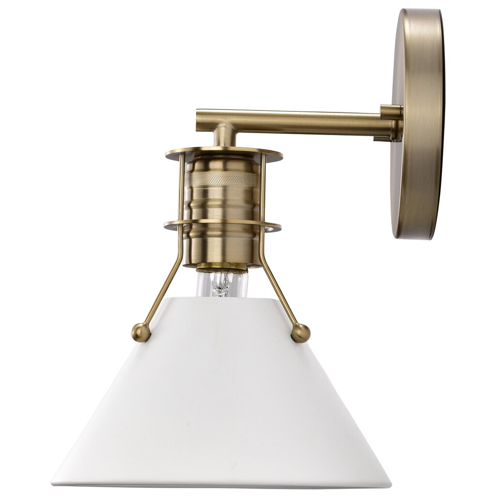 Satco 60-7520 Sconce Fixture Outpost; 1 Light; Wall Matte White with