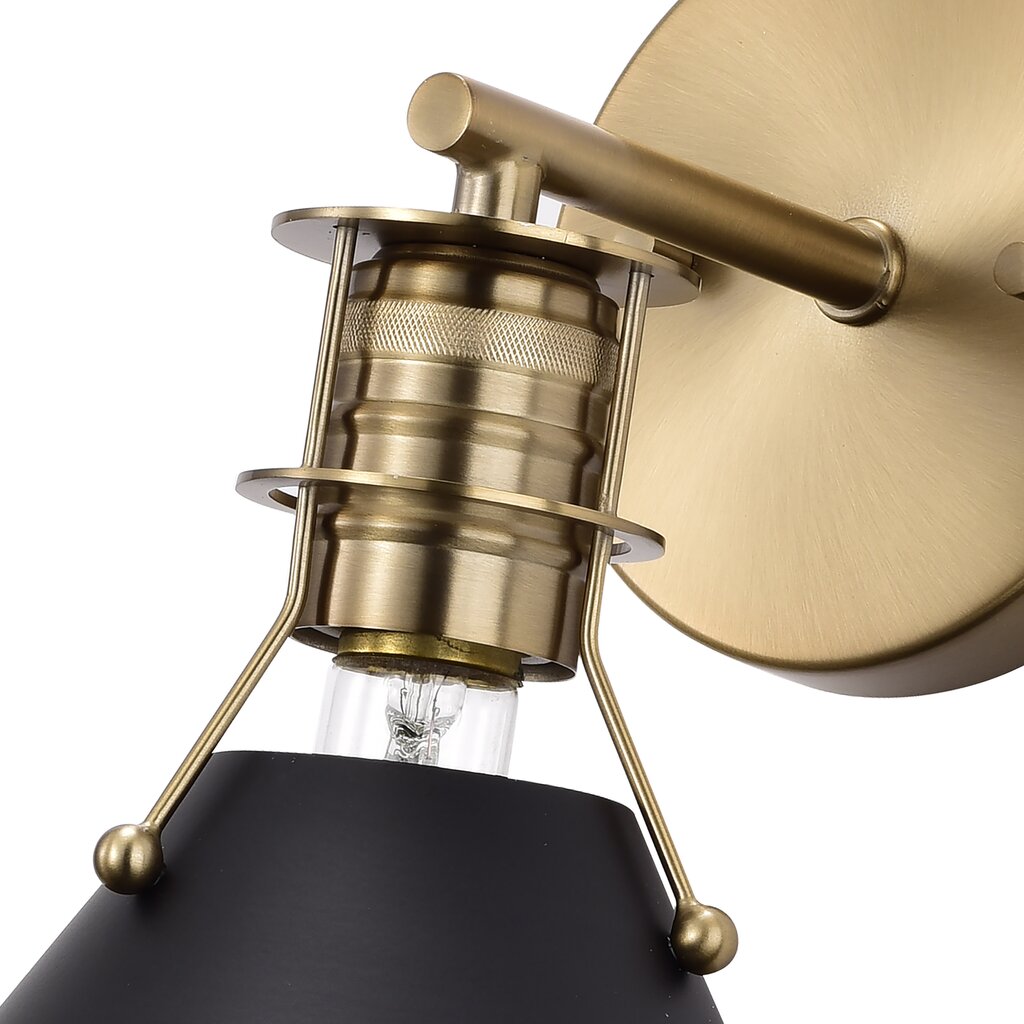 Satco 60-7519 Sconce Fixture Outpost; 1 Light; Wall Matte Black with
