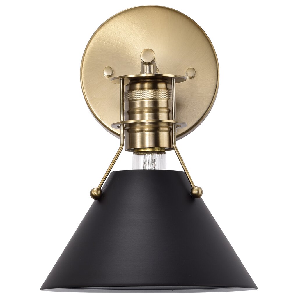 Satco 60-7519 Sconce Fixture Outpost; 1 Light; Wall Matte Black with