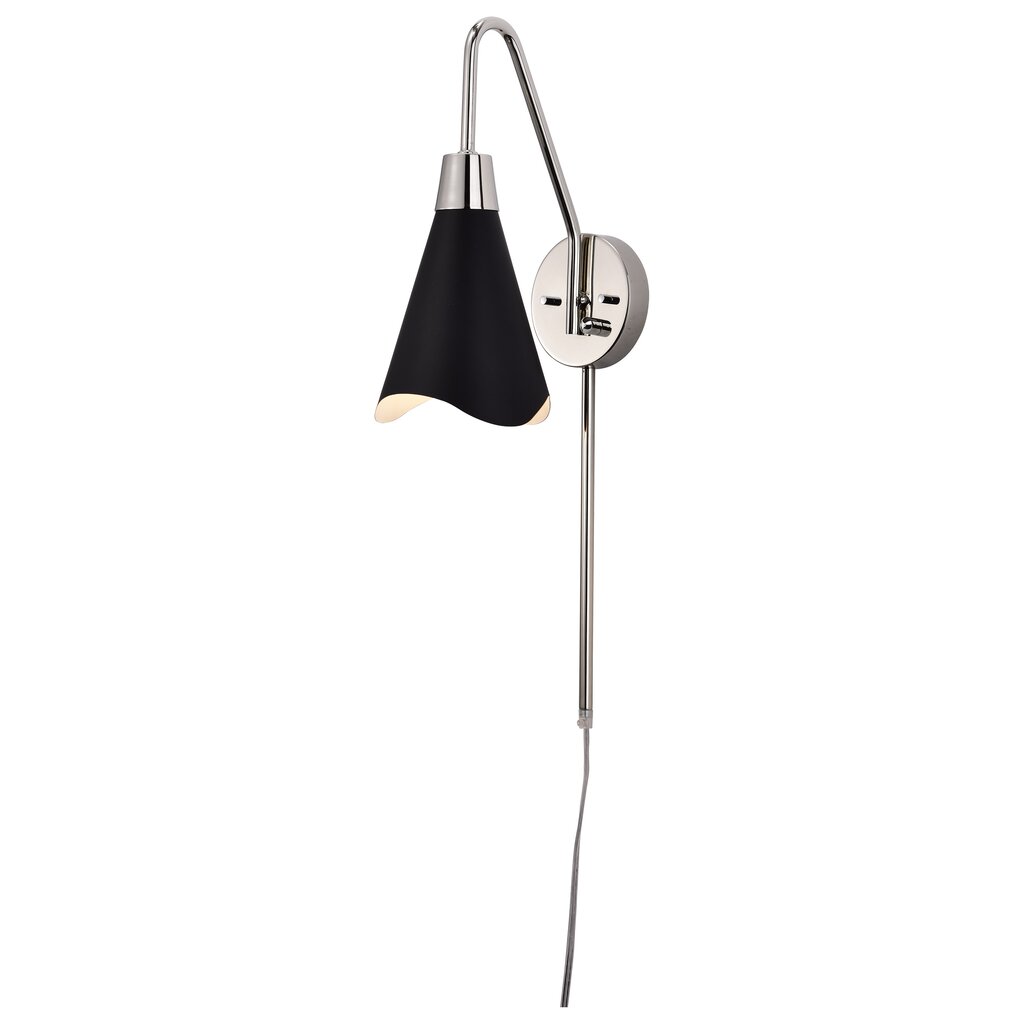 Satco 60-7469 Sconce Fixture Tango; 1 Light; Wall Matte Black with