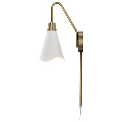 Satco 60-7468 Sconce Fixture Tango; 1 Light; Wall Matte White with