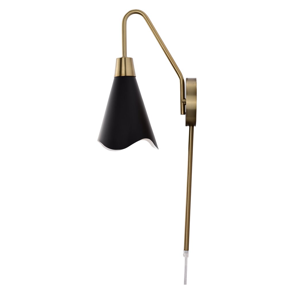 Satco 60-7467 Sconce Fixture Tango; 1 Light; Wall Matte Black with