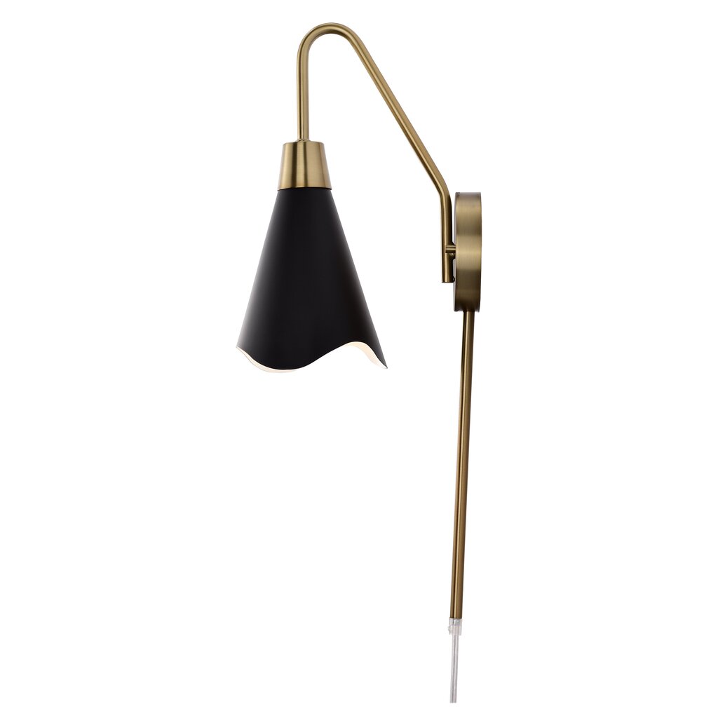 Satco 60-7467 Sconce Fixture Tango; 1 Light; Wall Matte Black with