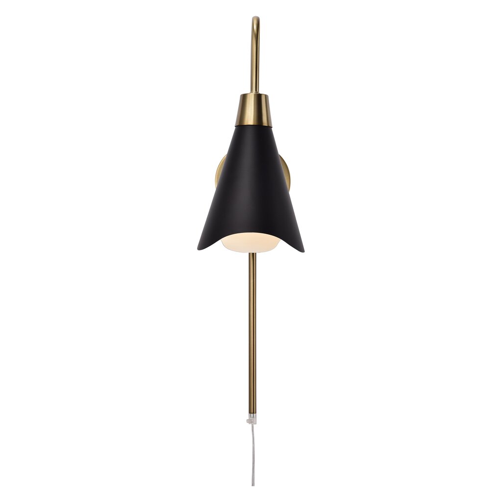 Satco 60-7467 Sconce Fixture Tango; 1 Light; Wall Matte Black with