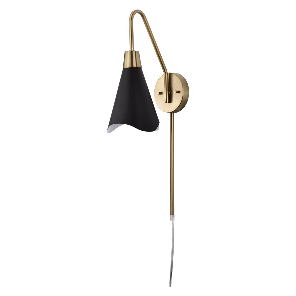 Satco 60-7467 Sconce Fixture Tango; 1 Light; Wall Matte Black with