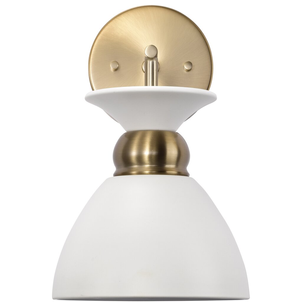 Satco 60-7459 Sconce Fixture Perkins; 1 Light; Wall Matte White with