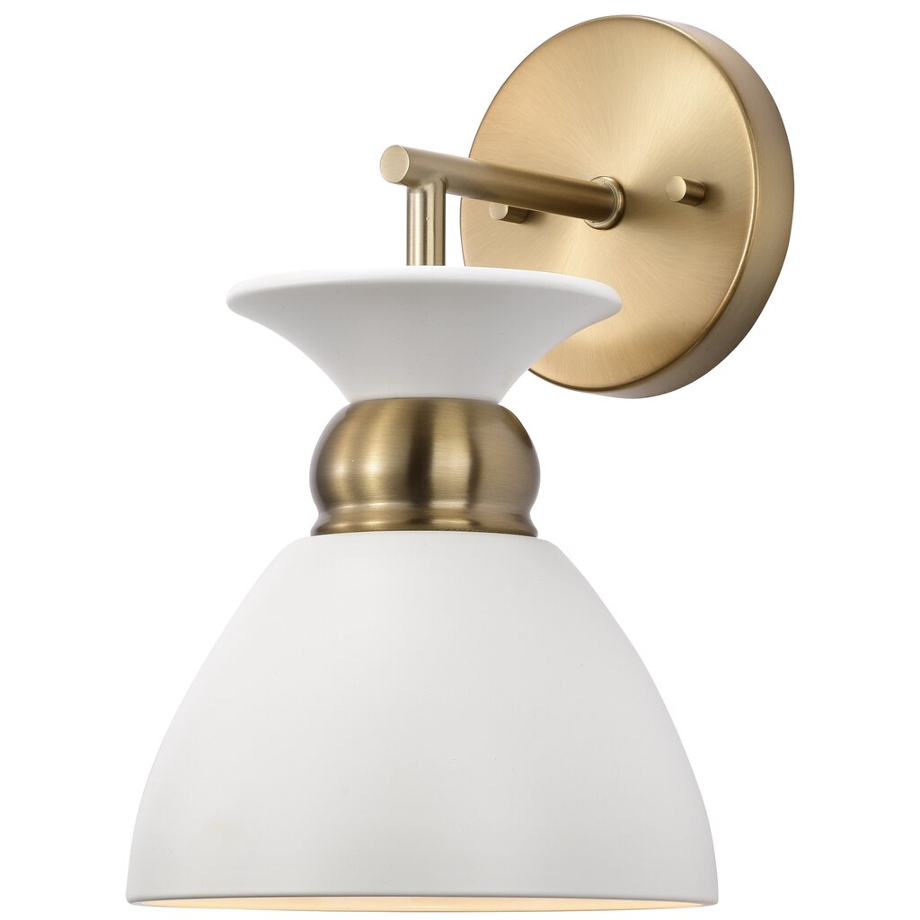 Satco 60-7459 Sconce Fixture Perkins; 1 Light; Wall Matte White with