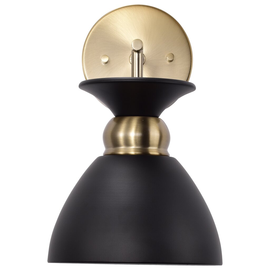 Satco 60-7458 Sconce Fixture Perkins; 1 Light; Wall Matte Black with