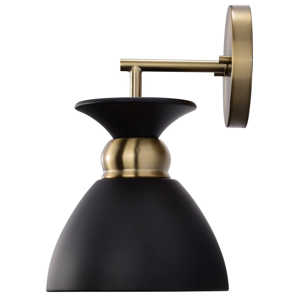 Satco 60-7458 Sconce Fixture Perkins; 1 Light; Wall Matte Black with