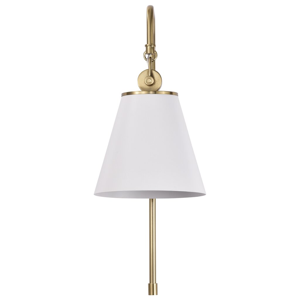 Satco 60-7446 Sconce Fixture Dover; 1 Light; Wall White with Vintage